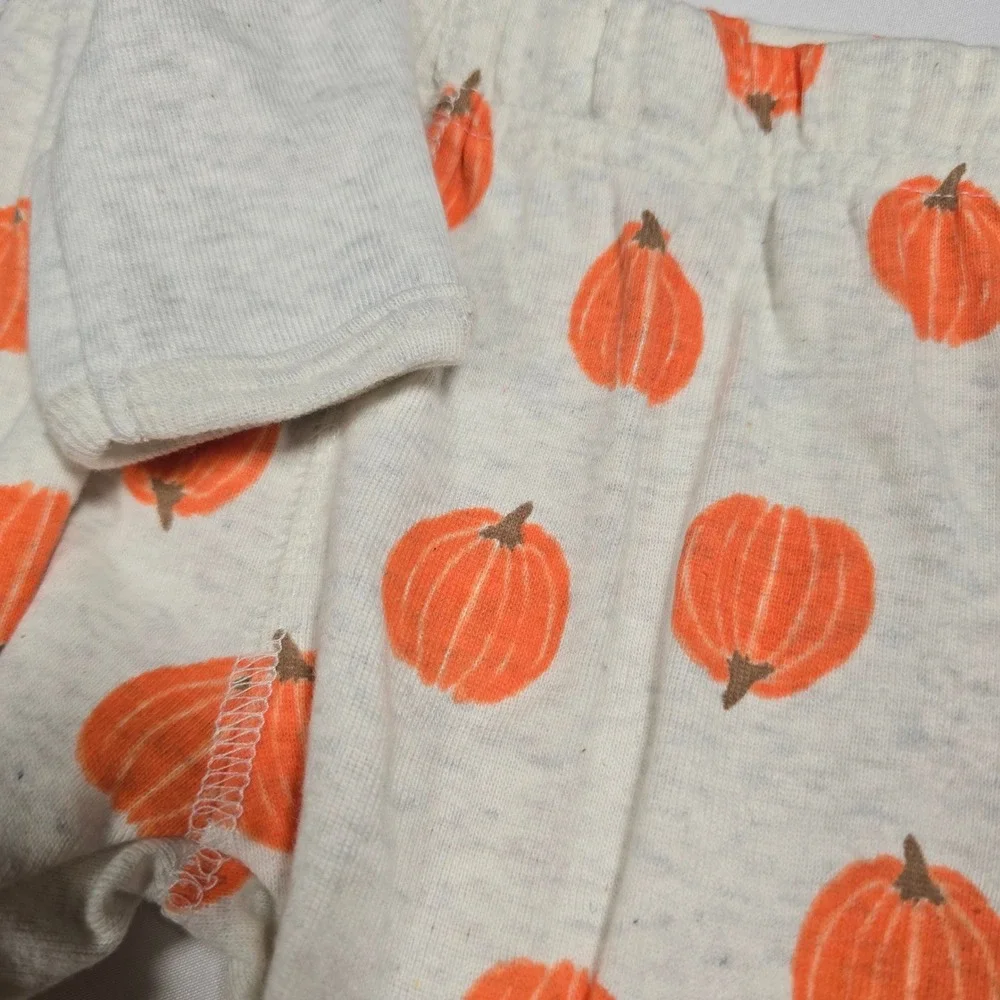 Carter's‎ 0-3mo Baby Outfit Hello Pumpkin Bodysuit and Pants Set Gray